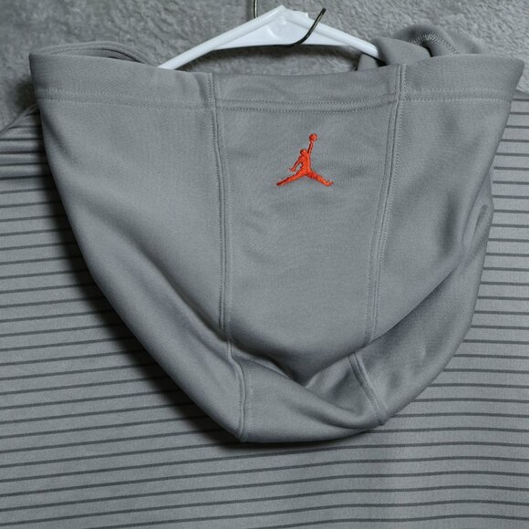 Jordan Hoodie Mens 2XL Gray Basketball Dri-FIT Pullover Sweatshirt Jumpman - Picture 5 of 11